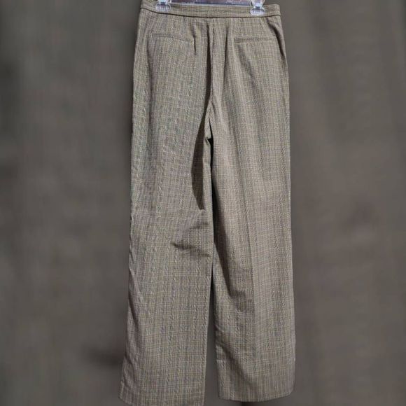 Liz Claiborne Kylie Pants, Stain Resistance, Size 10, Tan Plaid - Picture 4 of 4